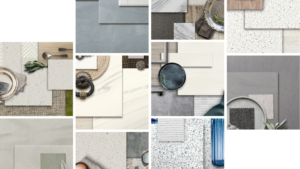 små bilder i ett collage med olika färger